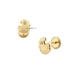 pendientes oro 18k
