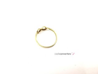 anillo oro 18k con circonita
