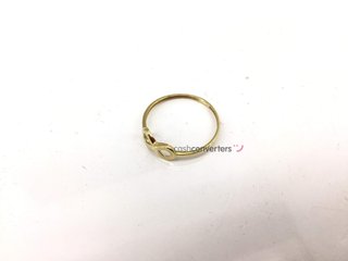 anillo oro 18k con circonita