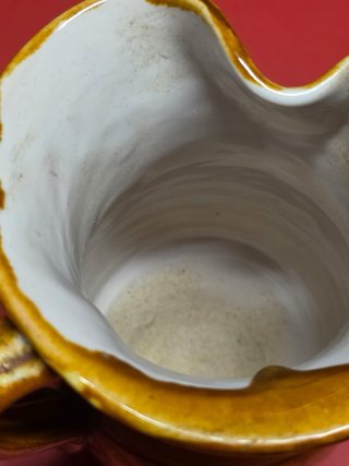Brocca caraffa in ceramica marroncino