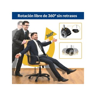 COSYLAND ruedas silla oficina silenciosas suaves