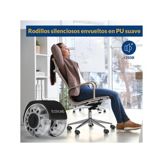 COSYLAND ruedas silla oficina silenciosas suaves