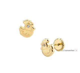 pendientes oro 18k