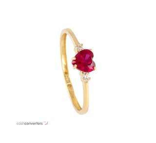 anillo oro 18k con piedra