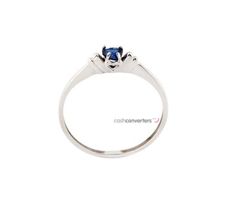 anillo oro 18k con piedra con circonita
