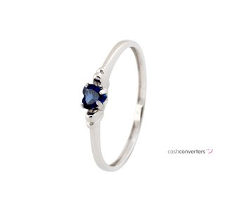 anillo oro 18k con piedra con circonita