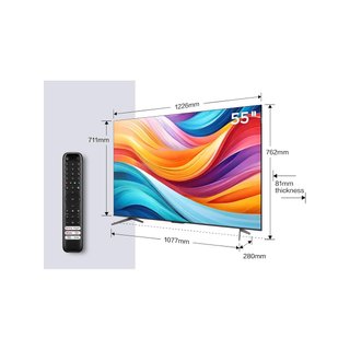 - TCL 55T7B Televisor QLED Pro 4K HDR