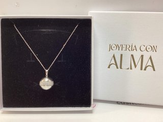 collar plata 925mm con piedra con circonita 19 5cm