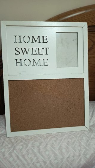 Cuadro Home Sweet Home con corcho