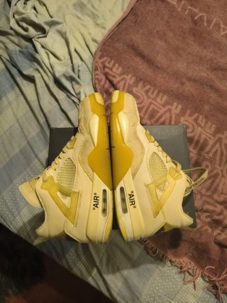 Nike Air Jordan 4 Beige/Bianco