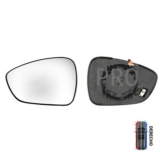 Cristal+Base Convexo Térmico 2 Pines - Derecho - Citroën CITROEN C3 Aircross II (2017 en adelante)