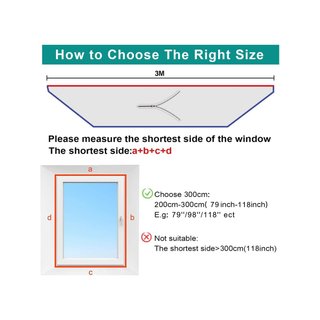 Sello ventana aire acondicionado portátil 300cm