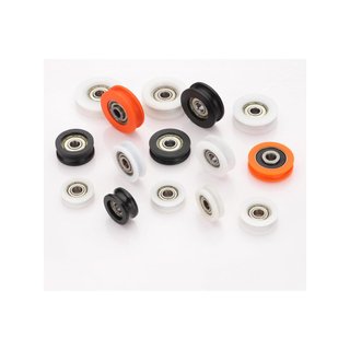 sourcing map rodillo polea ranura U 6x26x8 mm