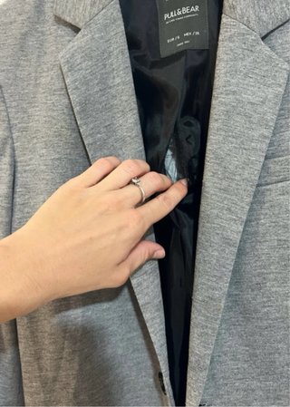 Chaqueta Americana Pull&Bear Gris Talla S