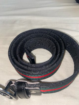 Cintura Gucci Nero con Strisce