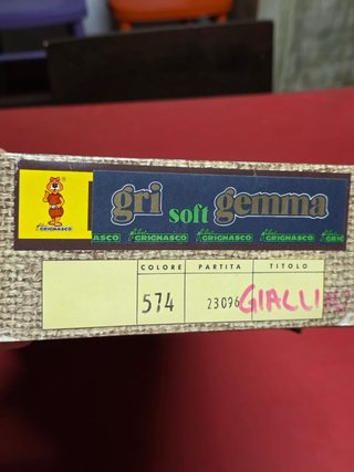Set 6 gomitoli cotone giallo Grignasco