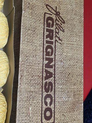 Set 6 gomitoli cotone giallo Grignasco