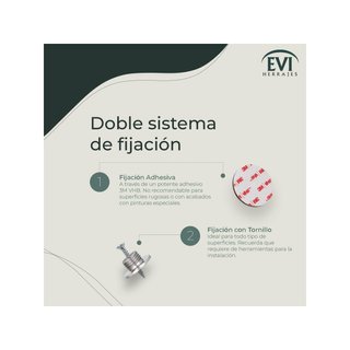 EVI I-164RTADAM Herrajes tope puerta acero
