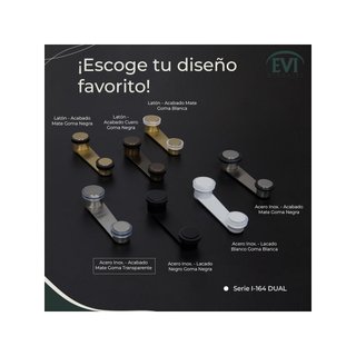 EVI I-164RTADAM Herrajes tope puerta acero