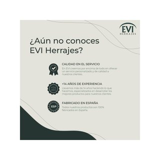 EVI I-164RTADAM Herrajes tope puerta acero