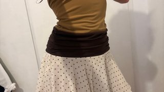 Vestido Zara bandeau lunares talla s