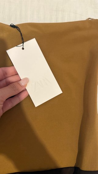 Vestido Zara bandeau lunares talla s