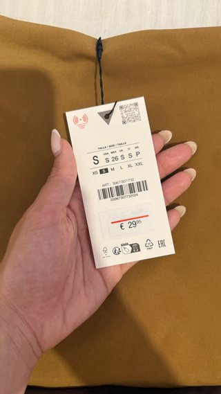 Vestido Zara bandeau lunares talla s