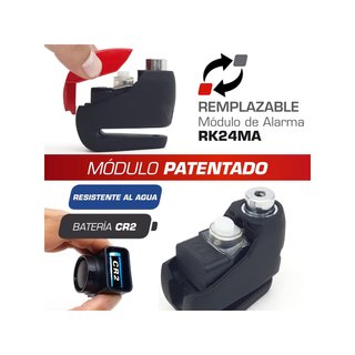 RADIKAL RK9 candado moto alarma 120db