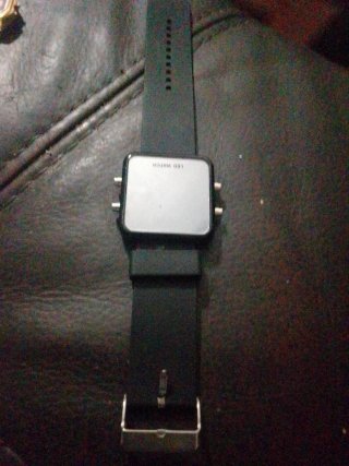 Reloj LED Digital Plata y Negro