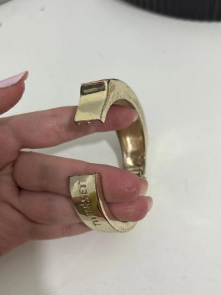 Bracciale rigido vintage Twin-set rosa oro