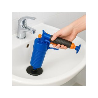 Desatascador aire comprimido con 4 adaptadores