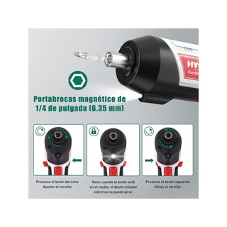 HYCHIKA B0BWXJ6DF3 destornillador eléctrico 6Nm
