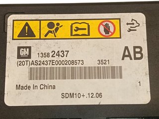 CENTRALITA AIRBAG CHEVROLET ORLANDO Z20D1 1358243