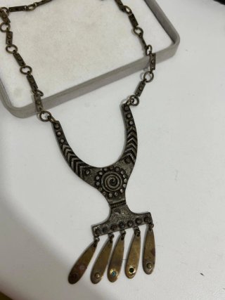 Collana etnica tribale vintage