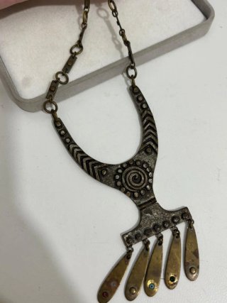Collana etnica tribale vintage