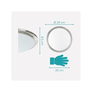 Eglo Planet lámpara techo pared acero níquel