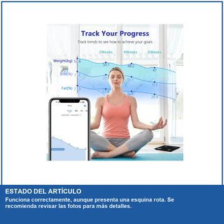 - Báscula digital análisis corporal precisa y