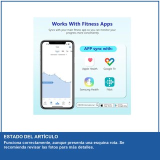 - Báscula digital análisis corporal precisa y