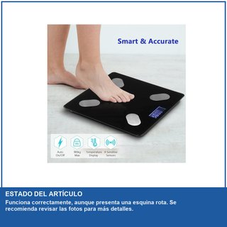 - Báscula digital análisis corporal precisa y