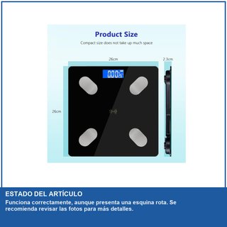 - Báscula digital análisis corporal precisa y