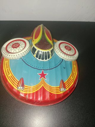 3 Juguetes Antiguos Nave Espacial sfa Paris