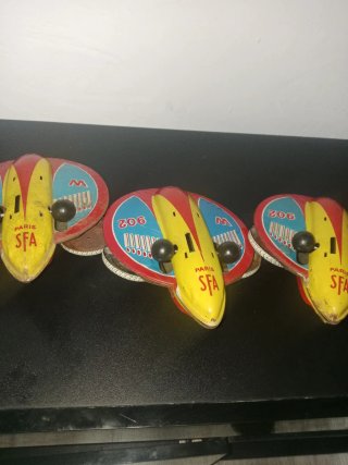 3 Juguetes Antiguos Nave Espacial sfa Paris
