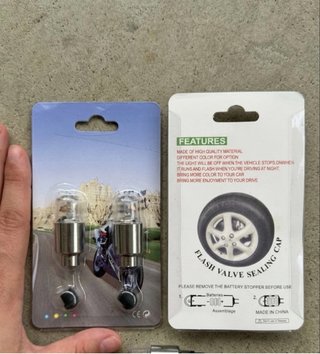 Lote 4 Luces LED Válvulas Rueda (coche/moto/bici)