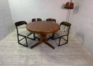 Mesa comedor extensible Baumann vintage madera