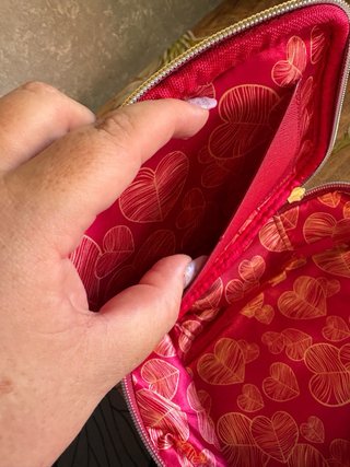 Set Trousse Pochette Rossa e Oro Francopiane Just