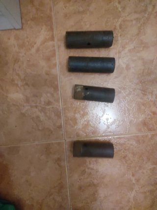 4 Tacos de hierro Negros(peg)