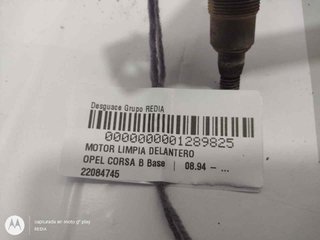 MOTOR LIMPIA DELANTERO OPEL CORSA B 22084745 1289825