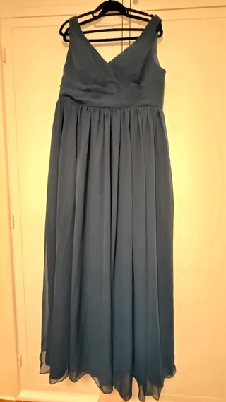 Vestido Azul Marinho Azazie Tamanho 48