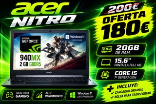 Acer Nitro 5 - 15.6 Full HD - i5 7ª Gen