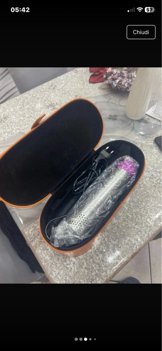 Custodia per piastra capelli marrone
